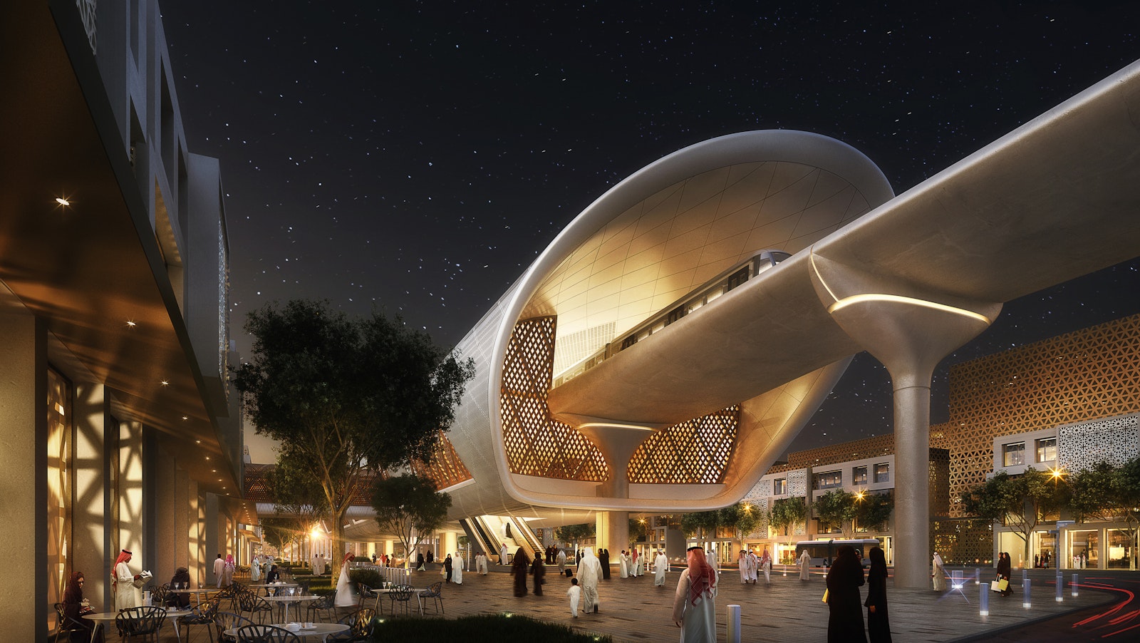 Foster + Partners proposal for the Jeddah Metro transport network
