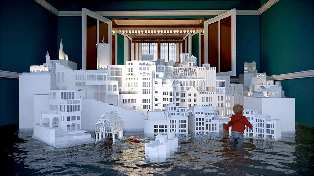 Architectural city model from the 2020 Complexity, Planning and Urbanism MArch atelier